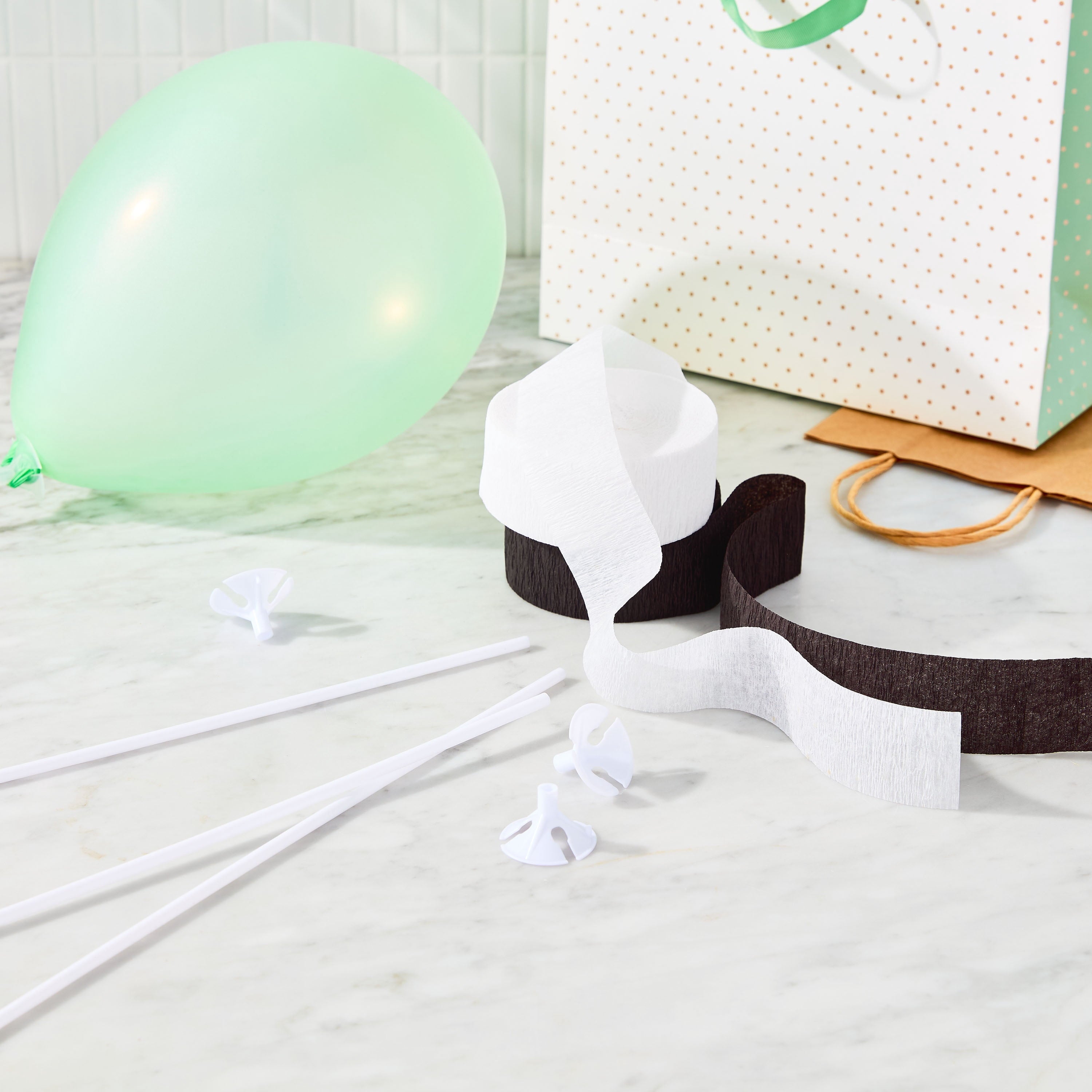 White Paper Party Streamer, 150', by Way To Celebrate