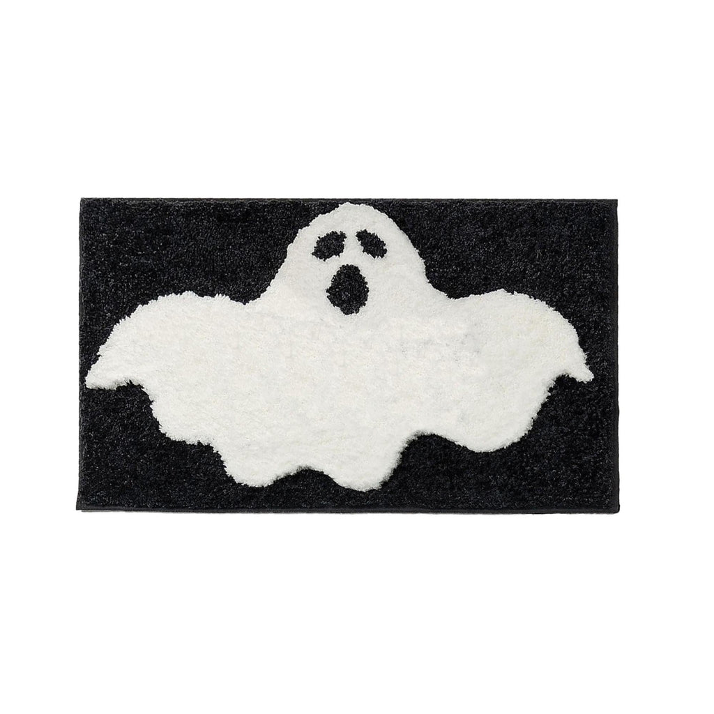 Halloween Wreath Shaped Rugs, Soft Indoor Mat for Entryway, Kitchen, Halloween Party, Pumpkin Witch Spooky Home Decor, 23.62x15.75 Inches