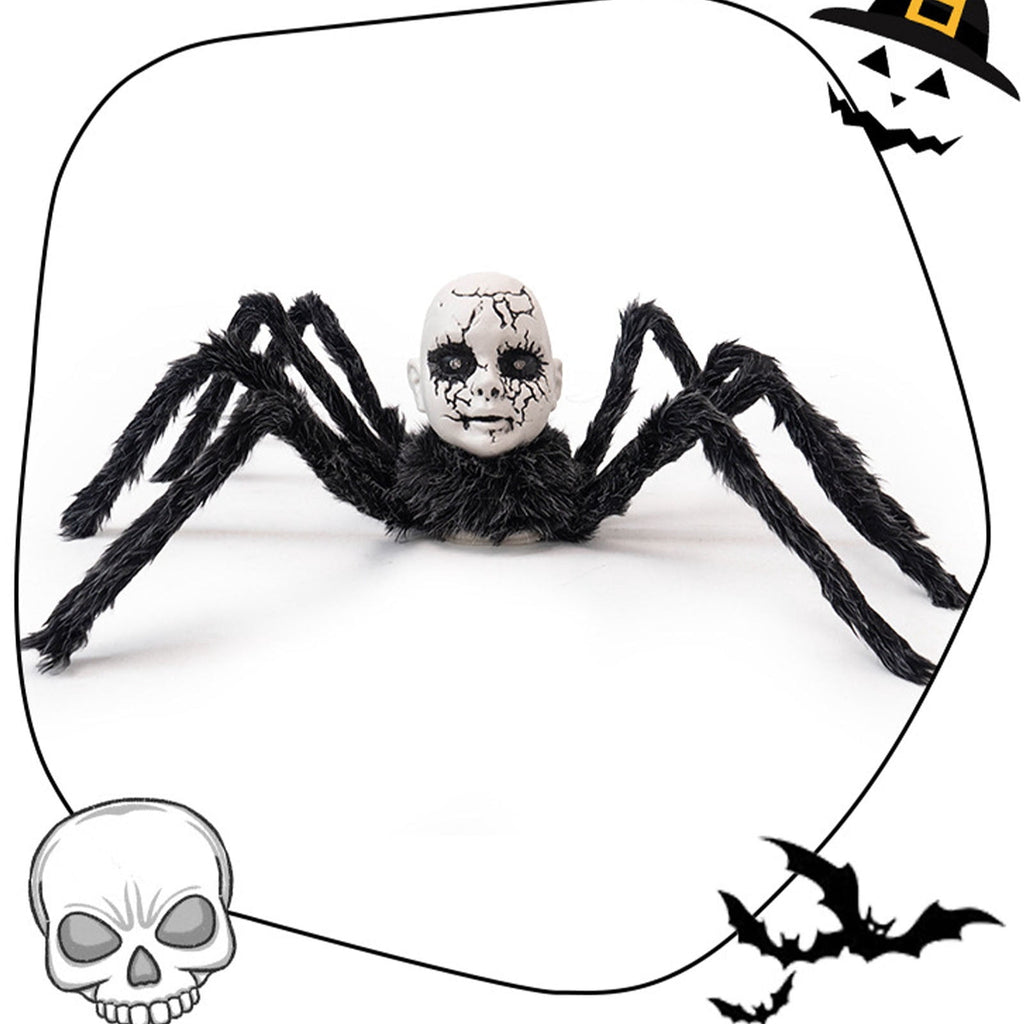 Konghyp Halloween Animated Doll Decoration with Motion Sensor, Voice-Activated Walking Toy with Light and Sound, Haunted House Prop for Party Indoor Outdoor Decor