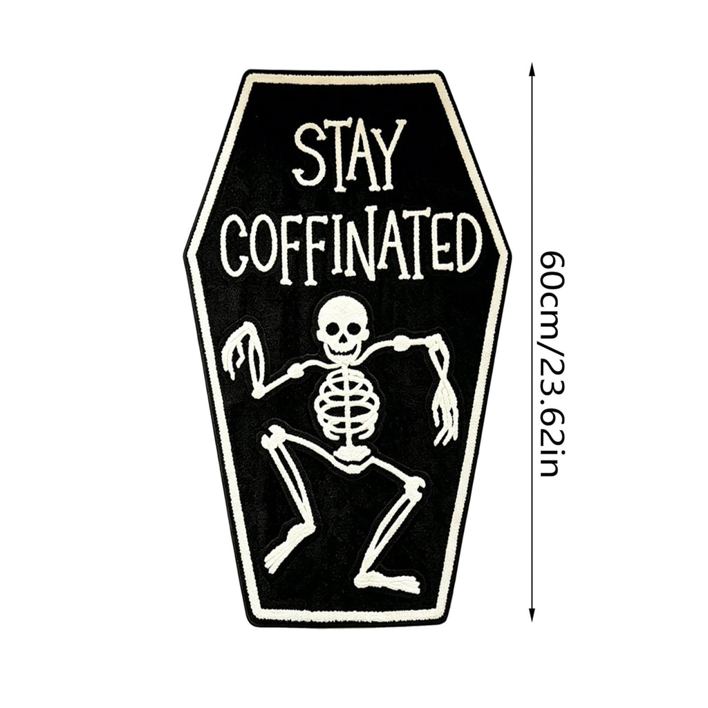 Halloween Ghost Door Mat, Cute Welcome Mat for Front Door Porch Entryway Haunted Outdoor Decor Spooky Decorative Entrance Doormat Non Slip Halloween Rug, 16" x 24"
