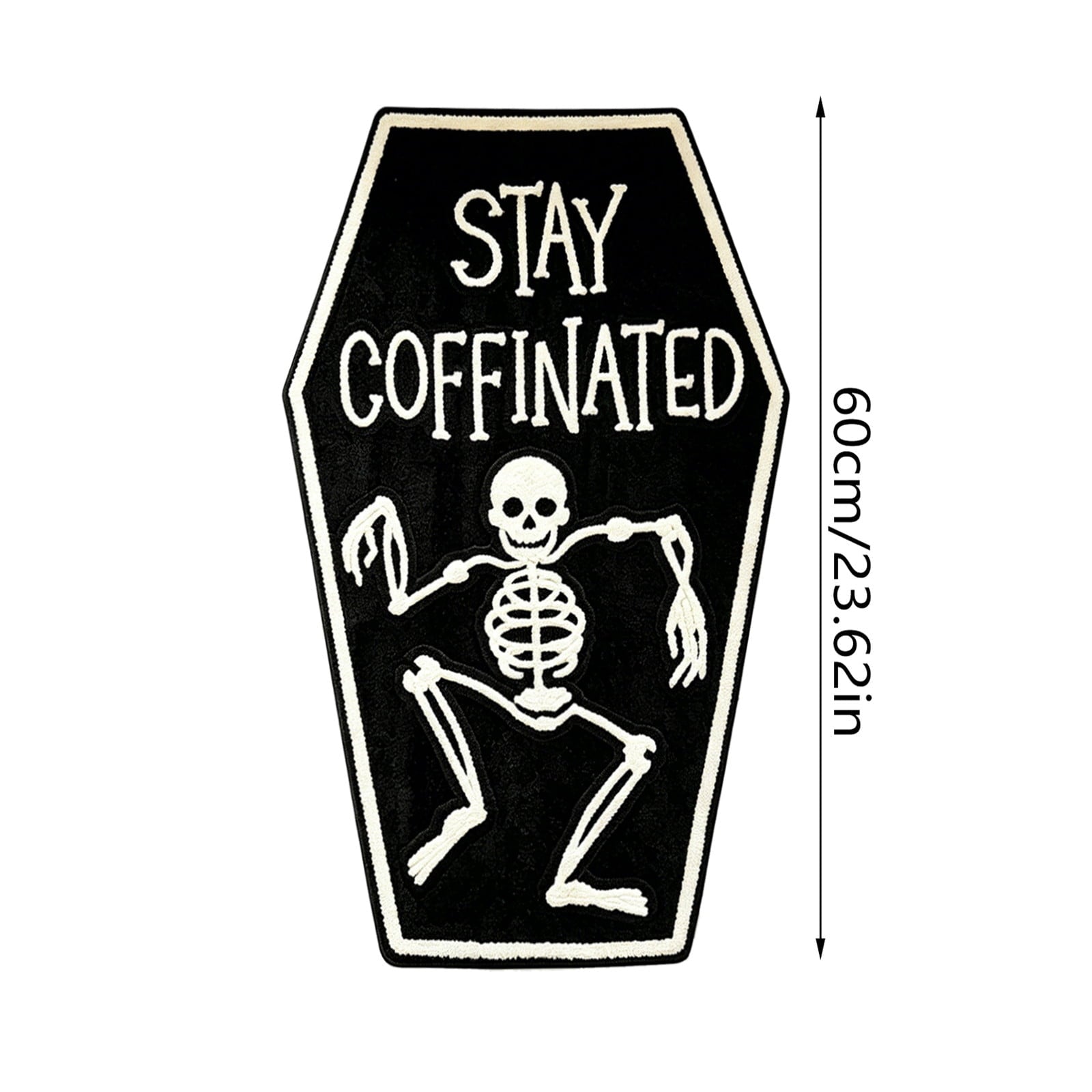 Halloween Ghost Door Mat, Cute Welcome Mat for Front Door Porch Entryway Haunted Outdoor Decor Spooky Decorative Entrance Doormat Non Slip Halloween Rug, 16" x 24"