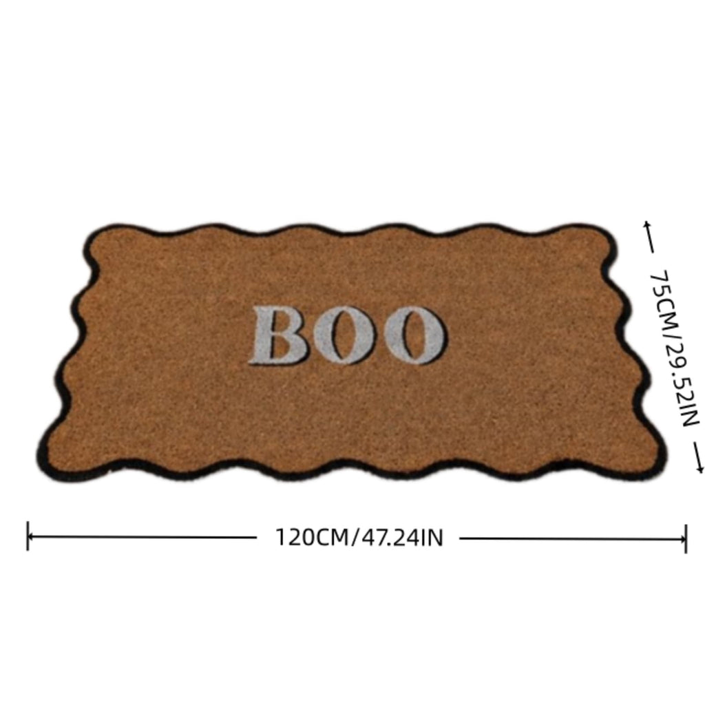 Lypsnake Natural Coco Coir Doormat - "Love Grows Here" Printed with Delicate Floral Pattern, Non-slip Absorbent Entry Mat for Home Entrance Porch Patio and Outdoor Decoration
