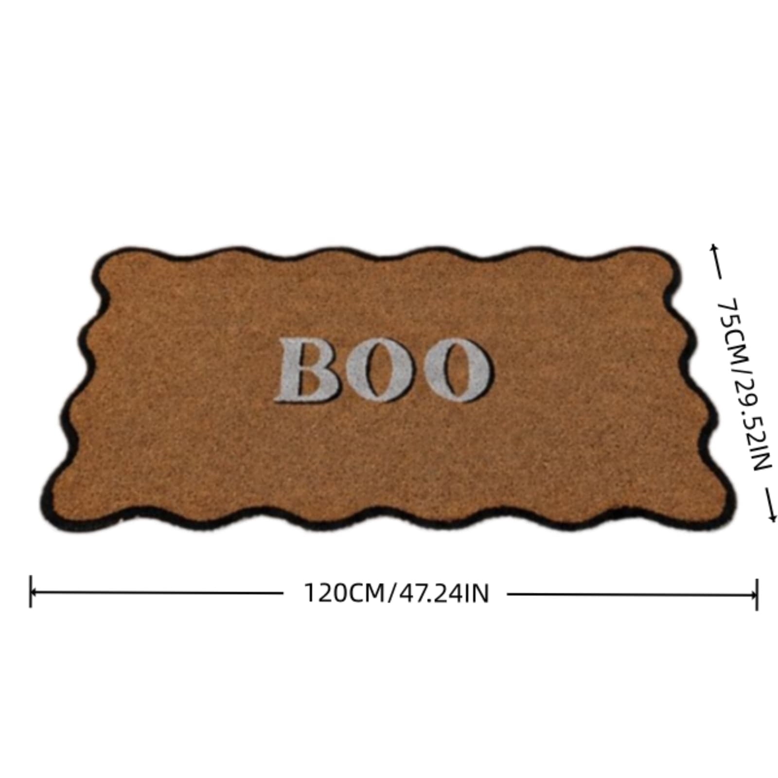Lypsnake Natural Coco Coir Doormat - "Love Grows Here" Printed with Delicate Floral Pattern, Non-slip Absorbent Entry Mat for Home Entrance Porch Patio and Outdoor Decoration