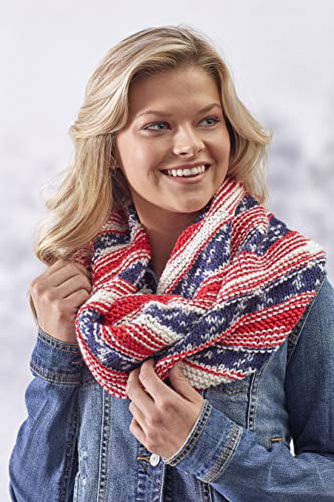 Red Heart Super Saver Ombre Yarn, Violet, 10oz(283g), Medium, Acrylic