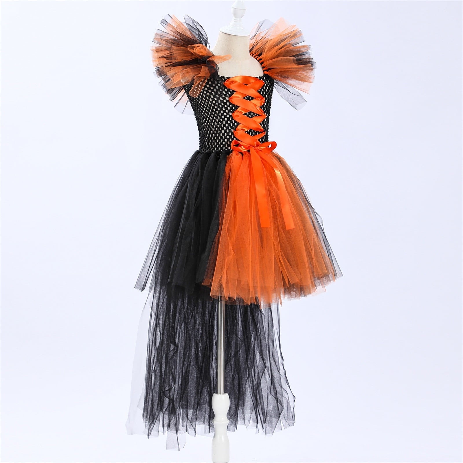 HNMKIU Halloween for Girls Toddler Kids Baby Girls Magnificent Witch Halloween Black Gown Fancy Dress Up Cosplay Party Tutu Dress Dresses E - 18-24 Months