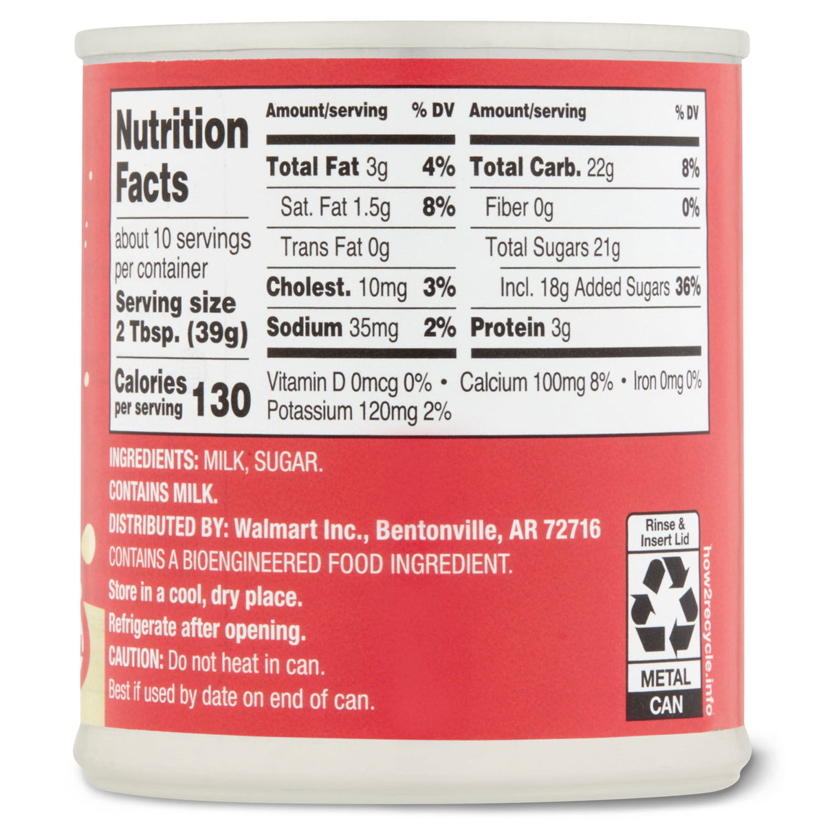 Great Value Sweetened Condensed Milk, 14 oz
