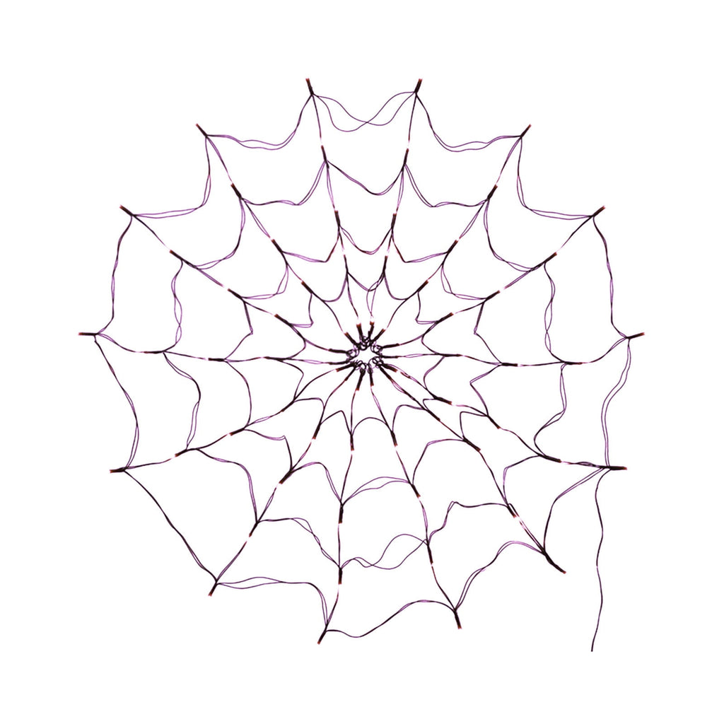 Halloween Arachnid Web Lights, 39 In Diameter 60 LED With Black Spider, Water Proof Colorful Web Lights With Remote Control for Halloween Indoor Outdoor Garden Patio Home Decoration