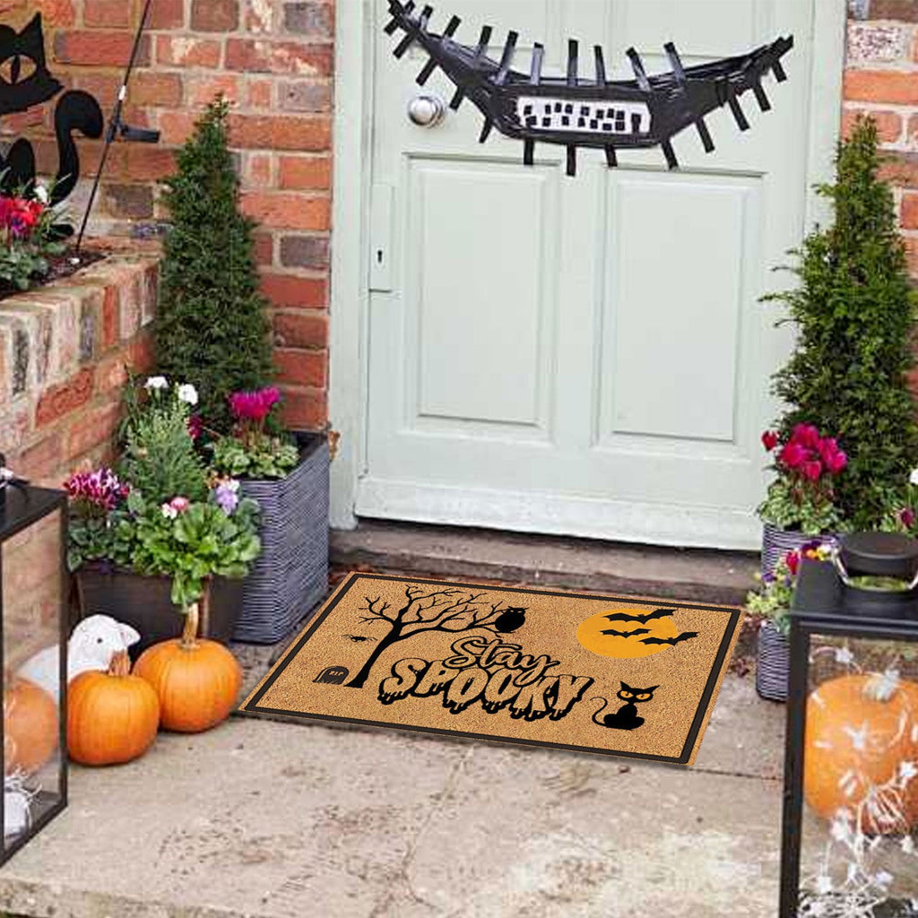 Yeetfub Warehouse Clearance 16x24IN Halloween Door Mat Pumpkin Funny Doormat All-Season Outdoor Indoor Doormat for Home Entrance Floor Outdoor Indoor Doormat for Outside Back Patio Floor Entry