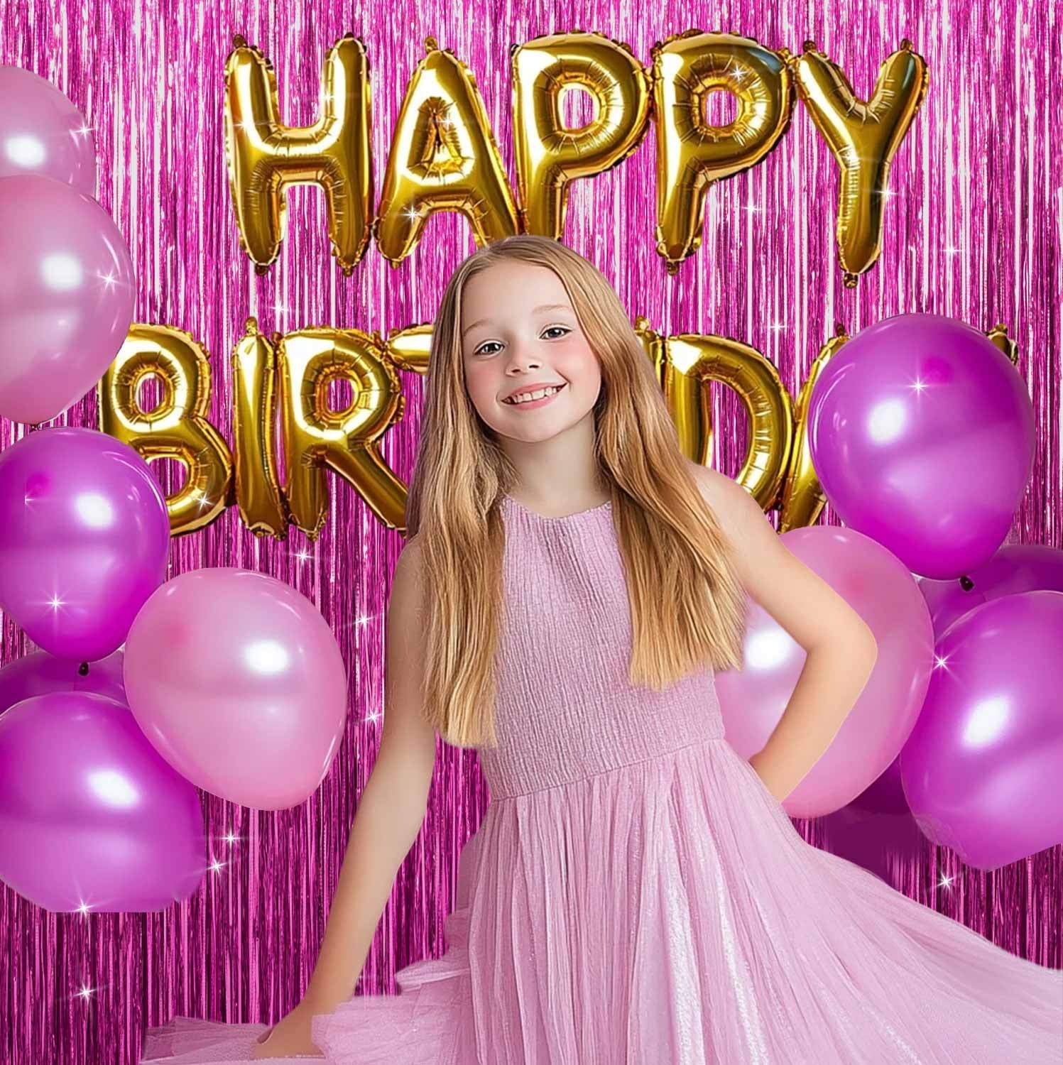 Sm:)e 2-Pack Light Bright Silver Foil Fringe Curtains for Events - Birthday, Wedding, Graduation, Christmas, Baby Shower, various festivals Decor Photo Booth Fun!