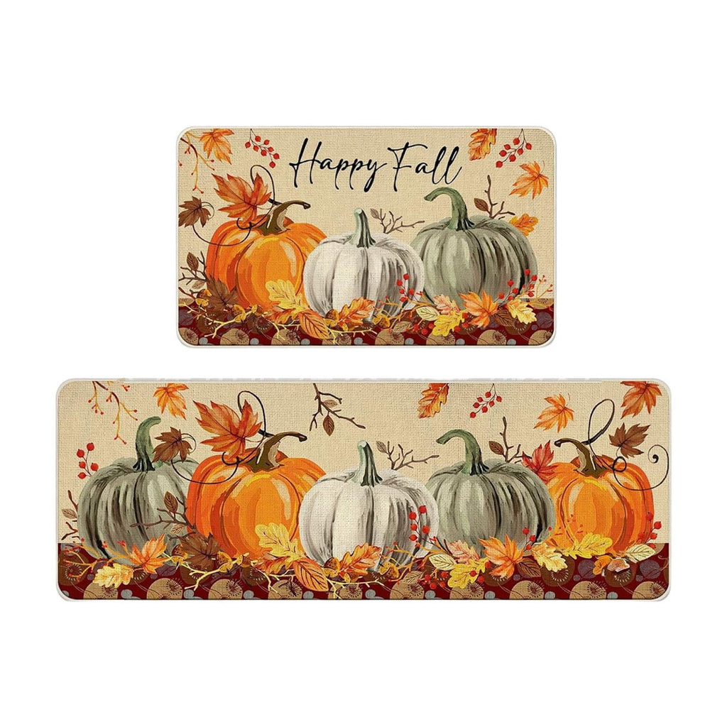 Stijggn 2pcs Halloween Area Rugs Halloween Decorations Halloween Rug Welcome Mats Outdoor Pumpkin Doormats for Floor