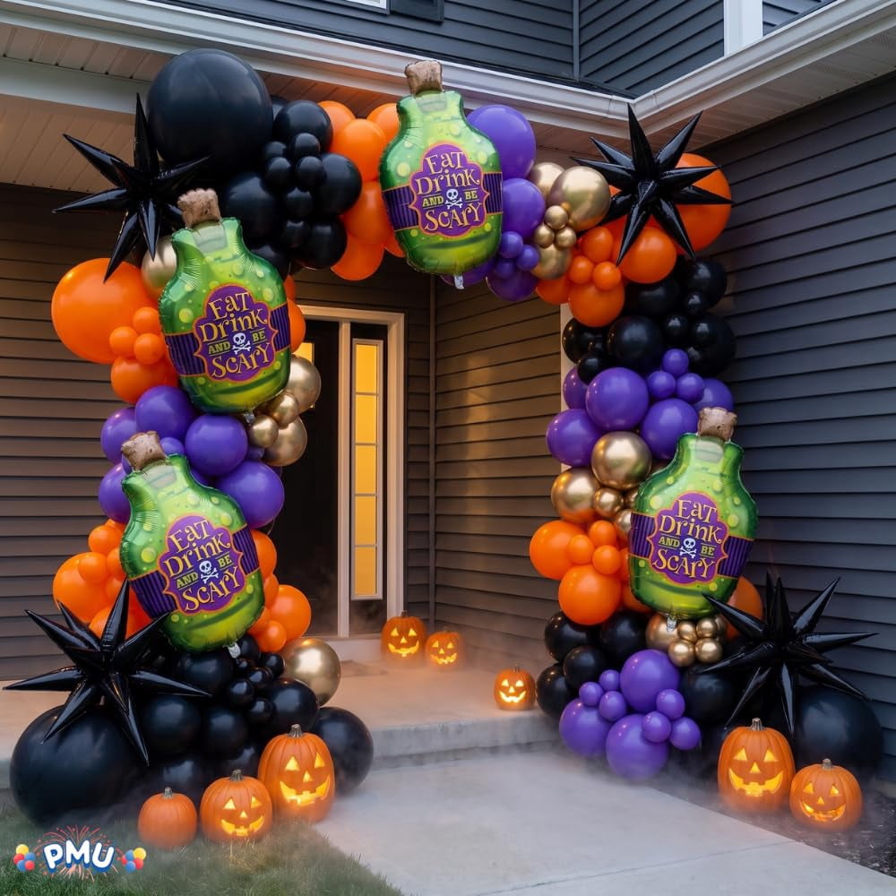 PMU Halloween Flying Ghost 24 Inch Mylar-Foil Balloon (10/pkg) Pkg/1