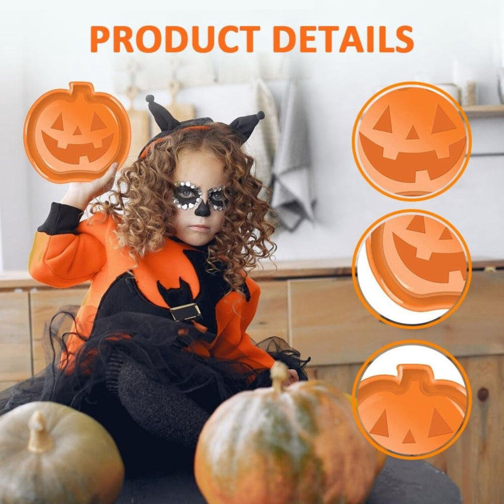 Halloween Bat Plates Plastic Bat Plates Black Halloween Party Supplies Halloween Snack Candy Dessert Plates for Halloween Party Birthday Party Table Decoration-Black-1 Pcs