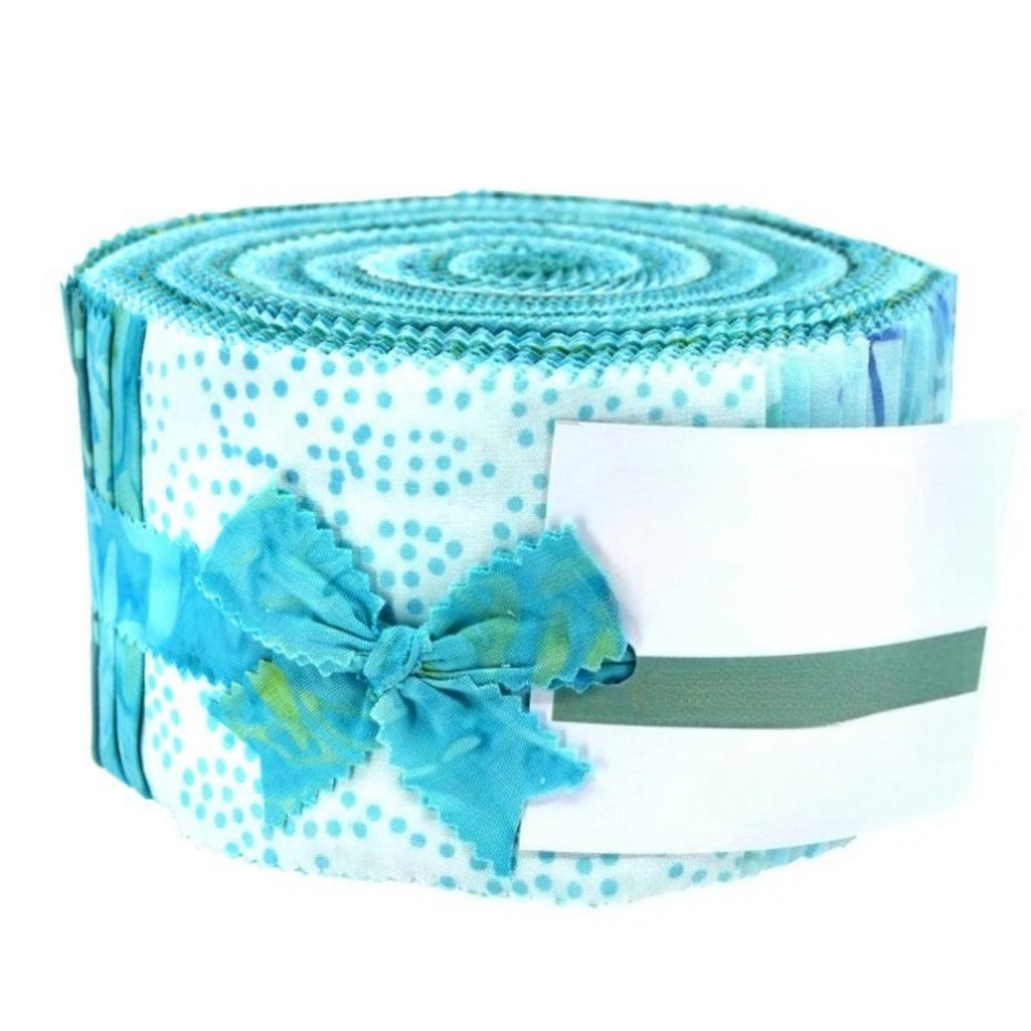 Heymaple 40Pcs Jelly Roll Fabric Strips for Quilting and Sewing, 2.6" x 20" Precut Fabric for DIY Crafting, Blue Green Lake