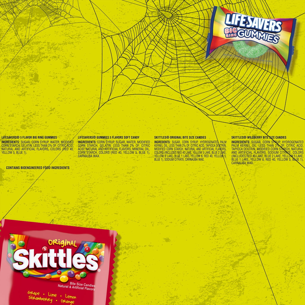 Mars Mixed Skittles and Life Savers Gummies & More Chewy Halloween Candy - 35 Ct Bulk Bag