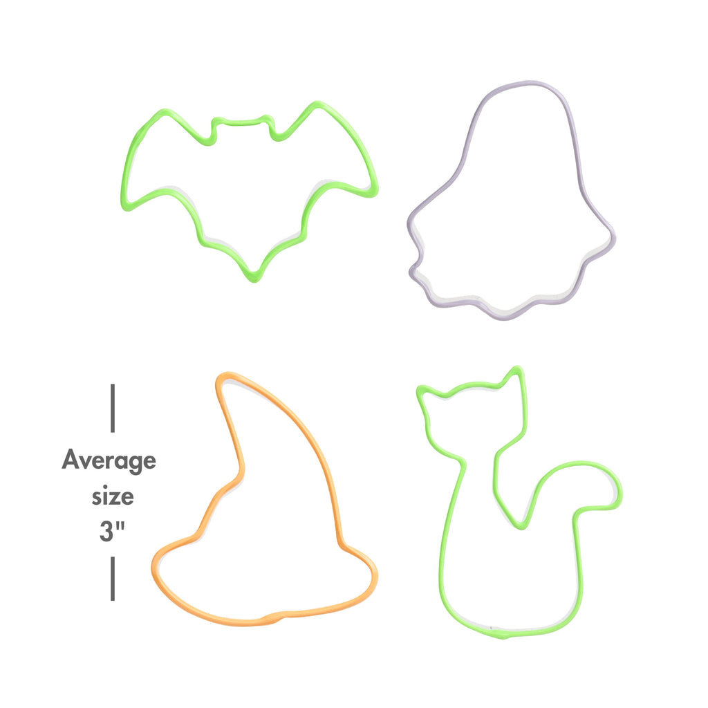 Way To Celebrate 8-Piece Stainless Cookie Cutters, Orange, Green, Purple