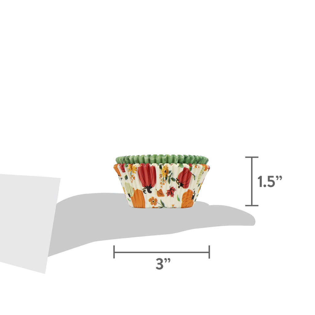 Great Value Pumpkin and Plaid Cupcake Liners, 48 Count