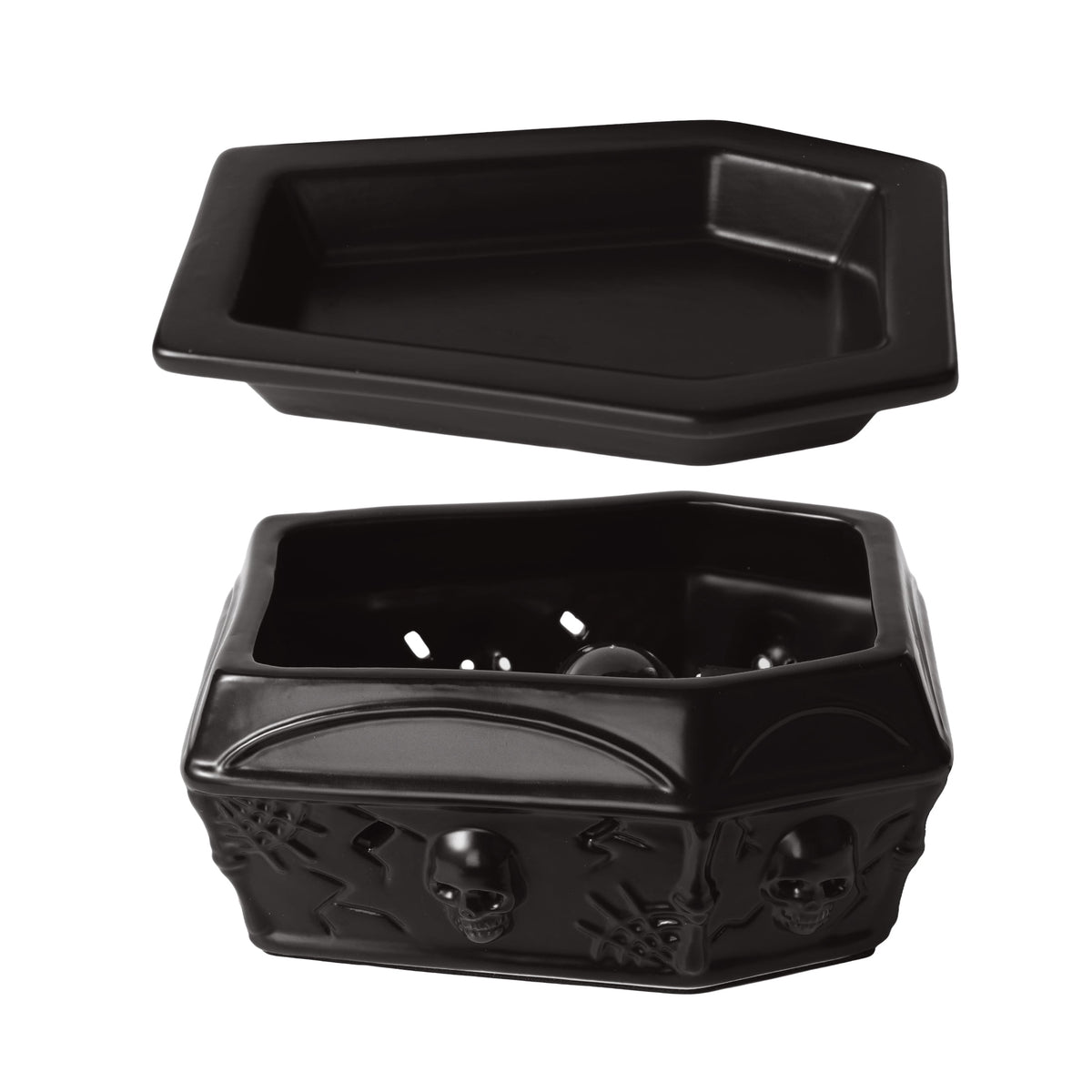 Better Homes & Gardens Halloween Ceramic Electric Plug-in Wax Melt Warmer with Farm Apple Pumpkin Wax Melts, Spooky Ghost
