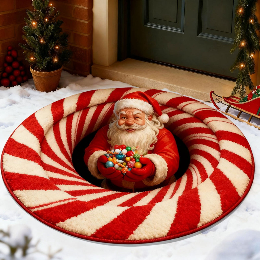 Tupukom Gifts Under 5 Dollars Christmas Doormat With Non Slip Indoor Christmas Welcome Mat with Absorbent & Dirt-Trapping, Outdoor Christmas Tree Door Mat Front Porch Decor 16" x 24" Inch