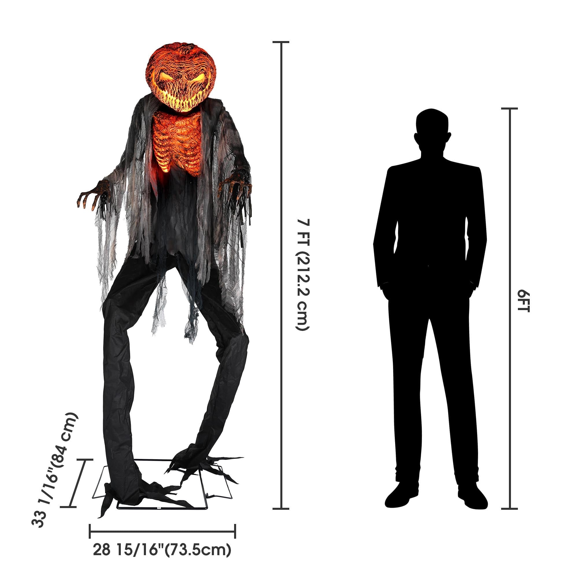 Yescom 9ft Flying Witch with Vulture & Owl Skeleton Halloween Outdoor Décor 2026