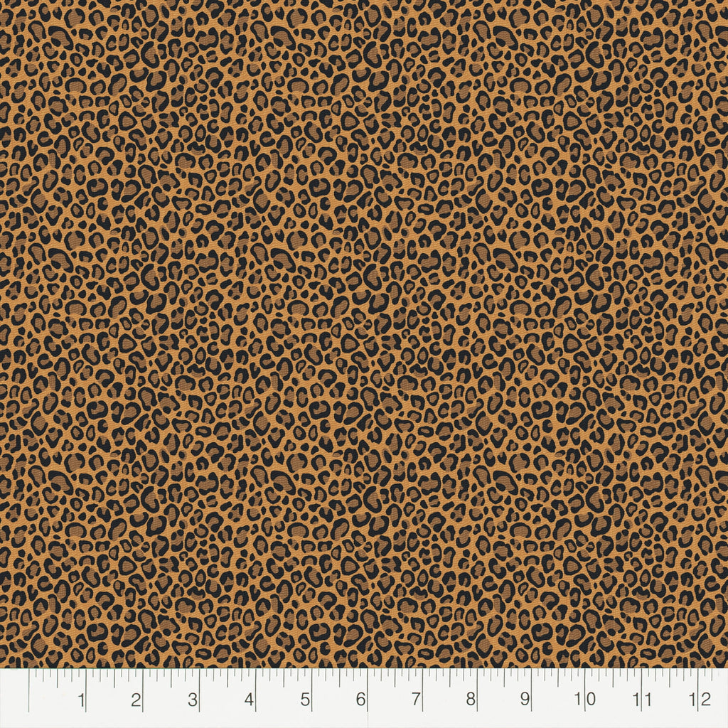 Fat Quarter 100% Cotton Cheetah, Brown, 18"x 21" for Quilting & Sewing, 1 Each