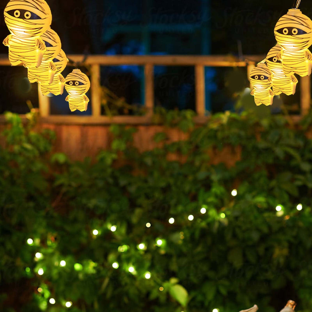 Darzheoy Halloween String Lights, 20 LED 10 FT Battery Operated String Lights, Halloween Decorations Lights Indoor Outdoor Cute Halloween Party Decor