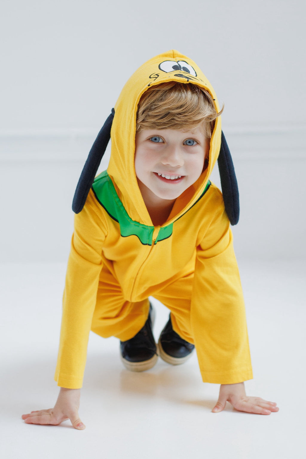 Disney Mickey Mouse Goofy Toddler Boys Zip Up Cosplay Coverall