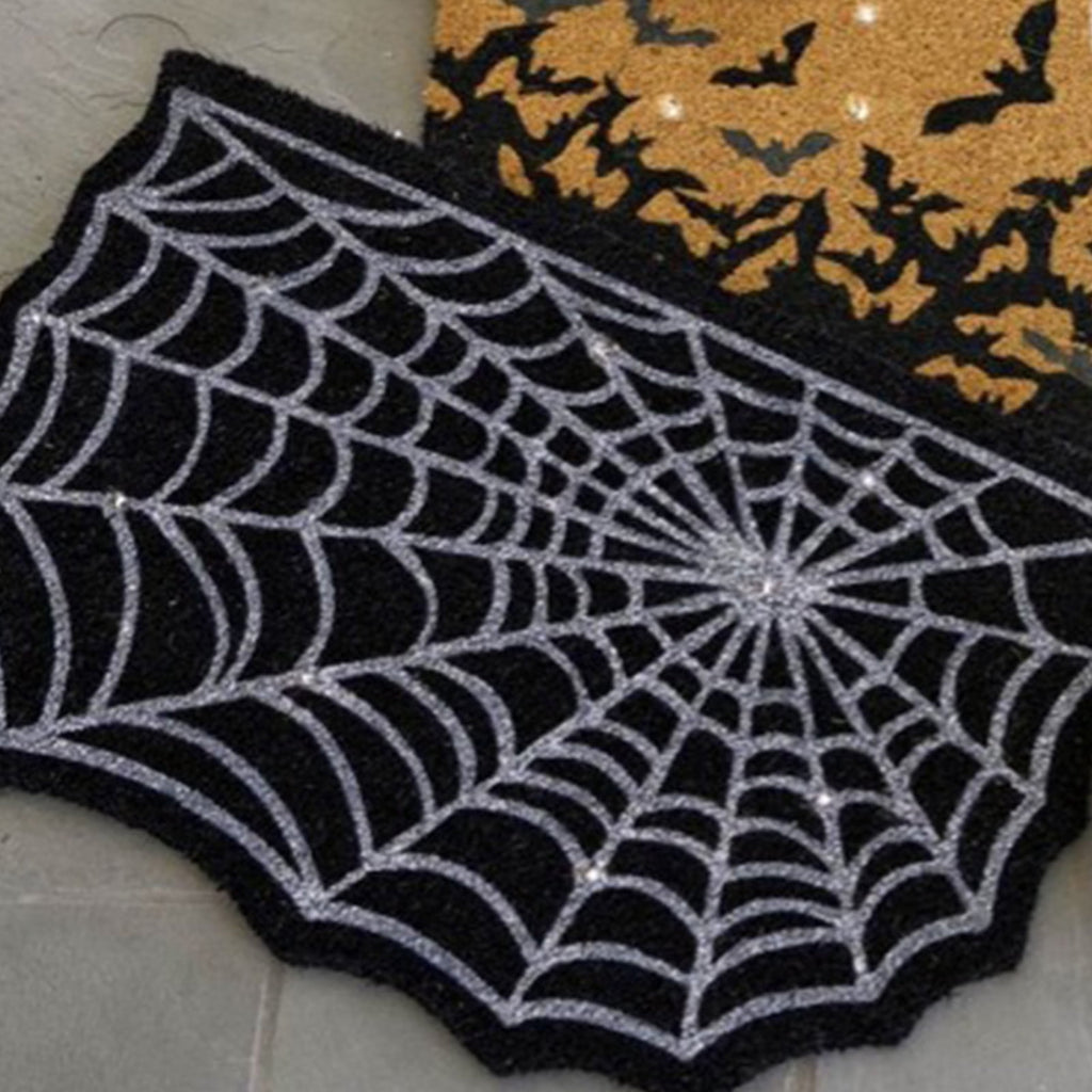 Stijggn Halloween Kitchen Mats for Floor Halloween Rugs Halloween Thanksgiving Decorations Doormat, Welcome Mats for Front Door,Spooky Outdoor Mats for Home Decor Holiday Decorative