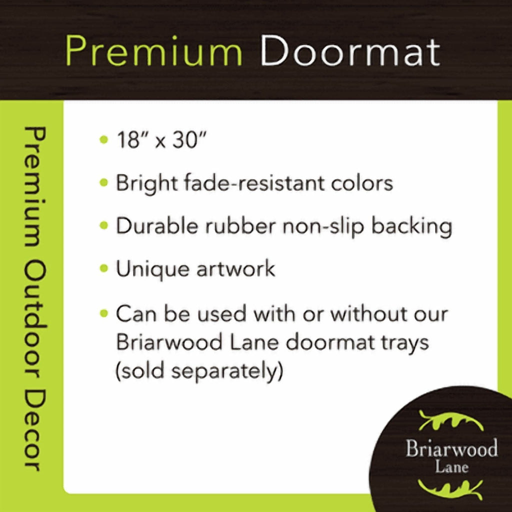 Briarwood Lane Halloween Doormat 30x18 Indoor Outdoor Spooky House For Halloween Doormat
