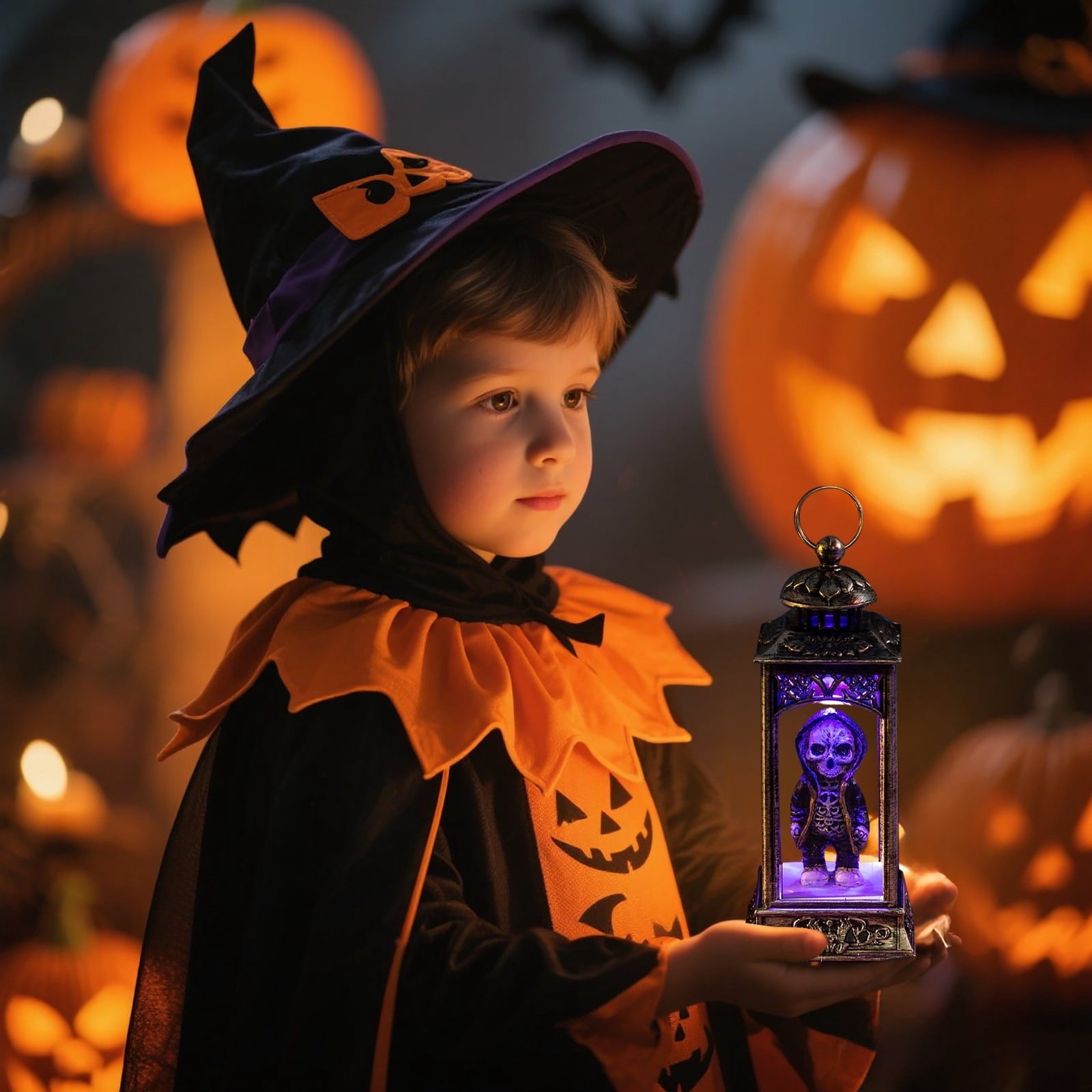 Halloween LED Skeleton Battery Operated Flameless Candle Light For Party Bar & Room Decorations