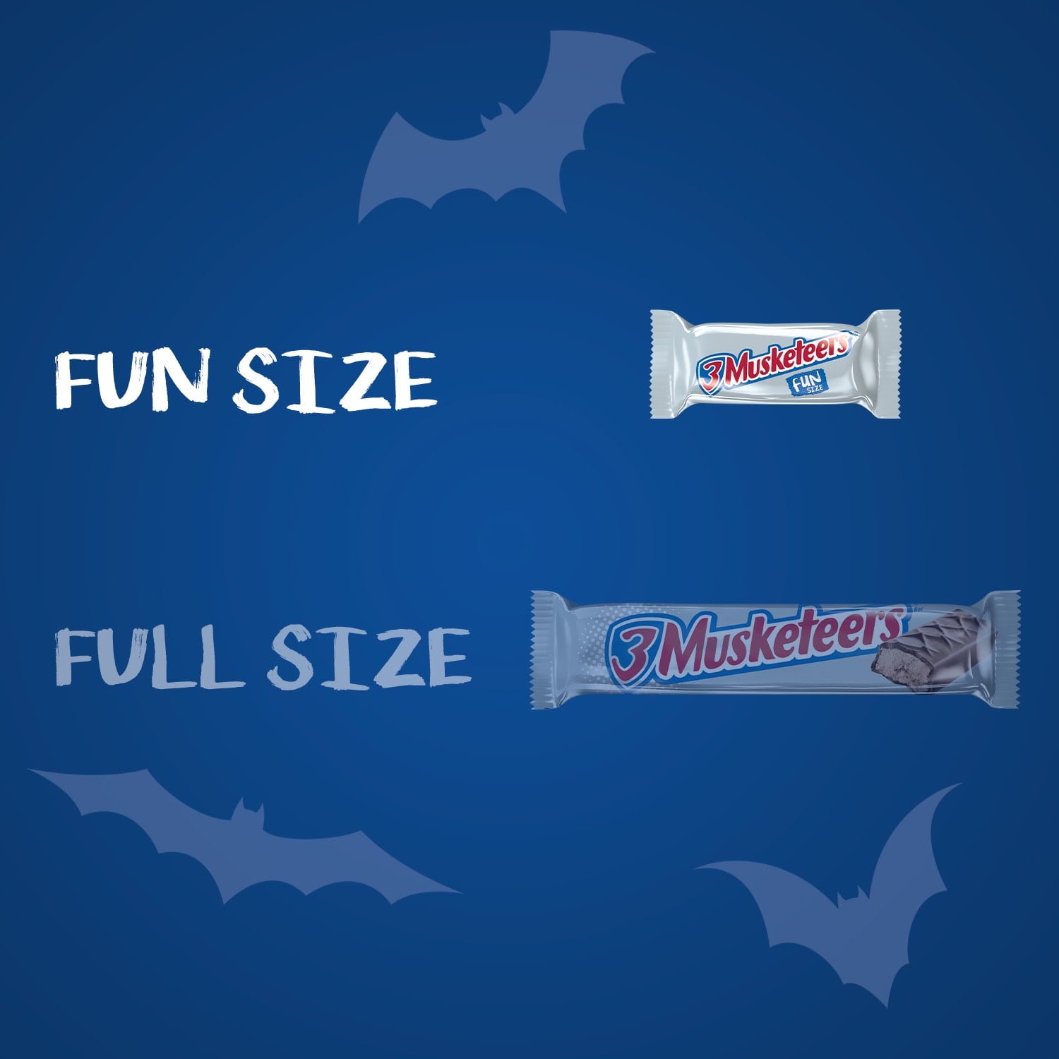 3 Musketeers Spooky Fun Size Halloween Chocolate Candy - 10.48oz Bag