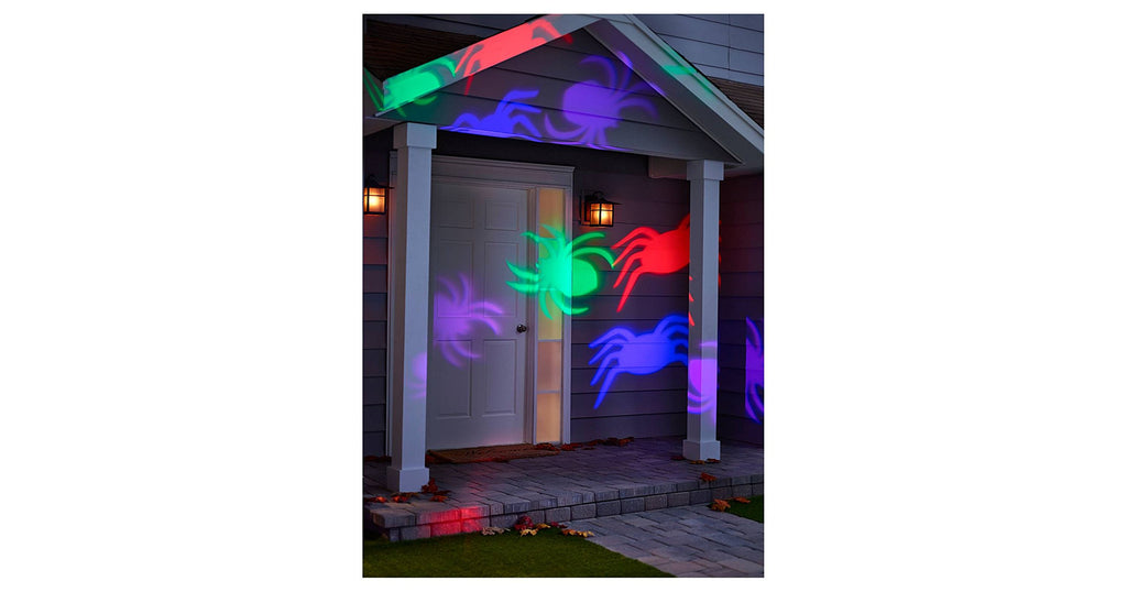 Philips Halloween Motion Projector with LED Bulbs - Rotating Spiders