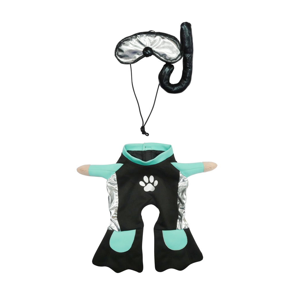 Best Furry Friends Costume for Dogs or Cats, Scuba Diver, X-Small