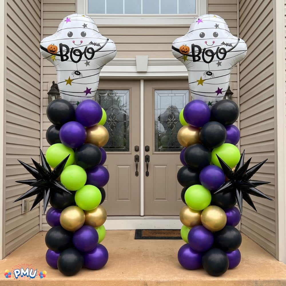 PMU Halloween Flying Ghost 24 Inch Mylar-Foil Balloon (10/pkg) Pkg/1