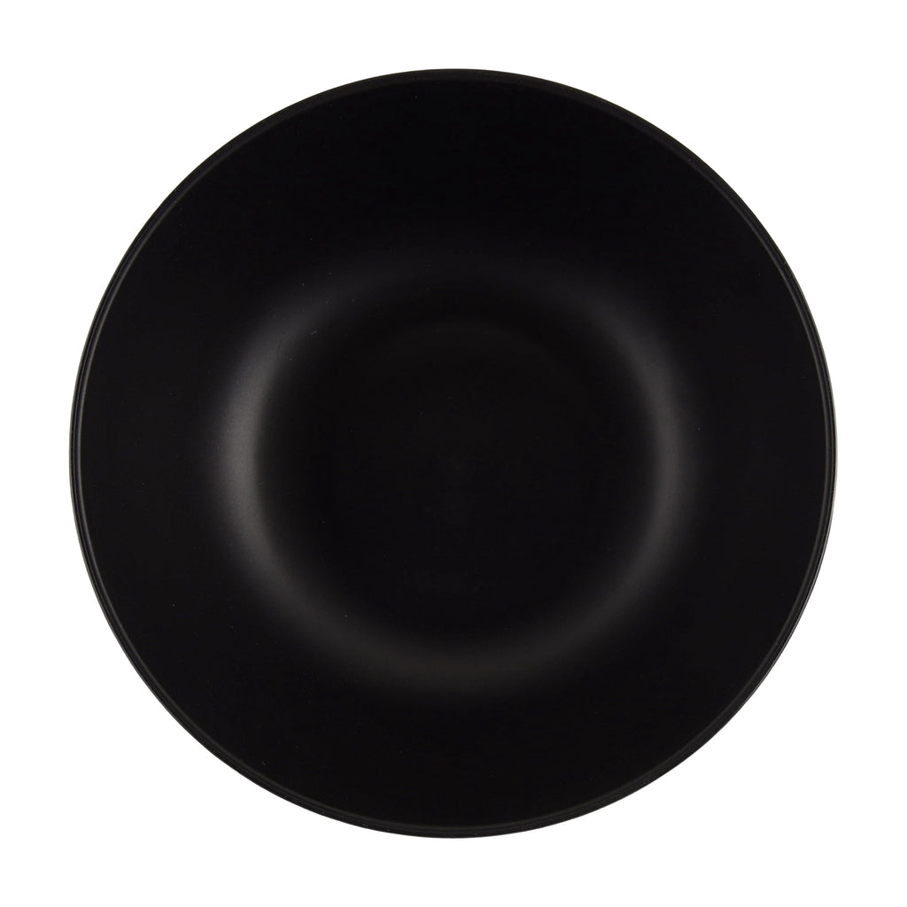 Mainstays 38 Ounce Round Plastic Etched Bats Bowl, Black