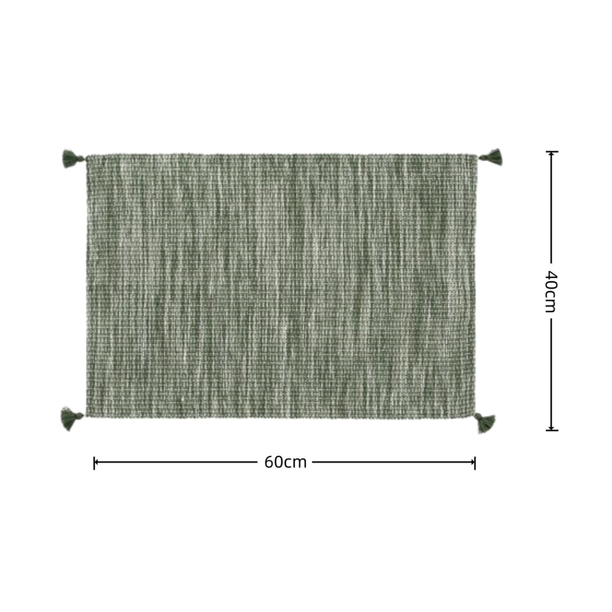 Boho Tassel Doormat 16x24 Inch, Soft Woven Laundry Kitchen Floor Rug for Farmhouse Decor, 1 PC