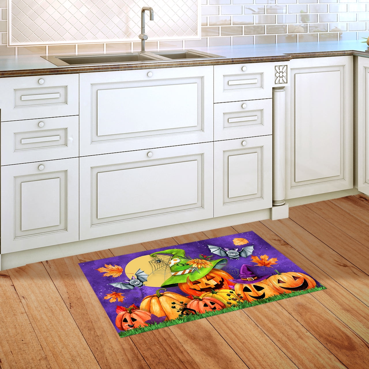 Briarwood Lane Halloween Doormat 30x18 Indoor Outdoor Happy Jack O Lanterns For Halloween Doormat