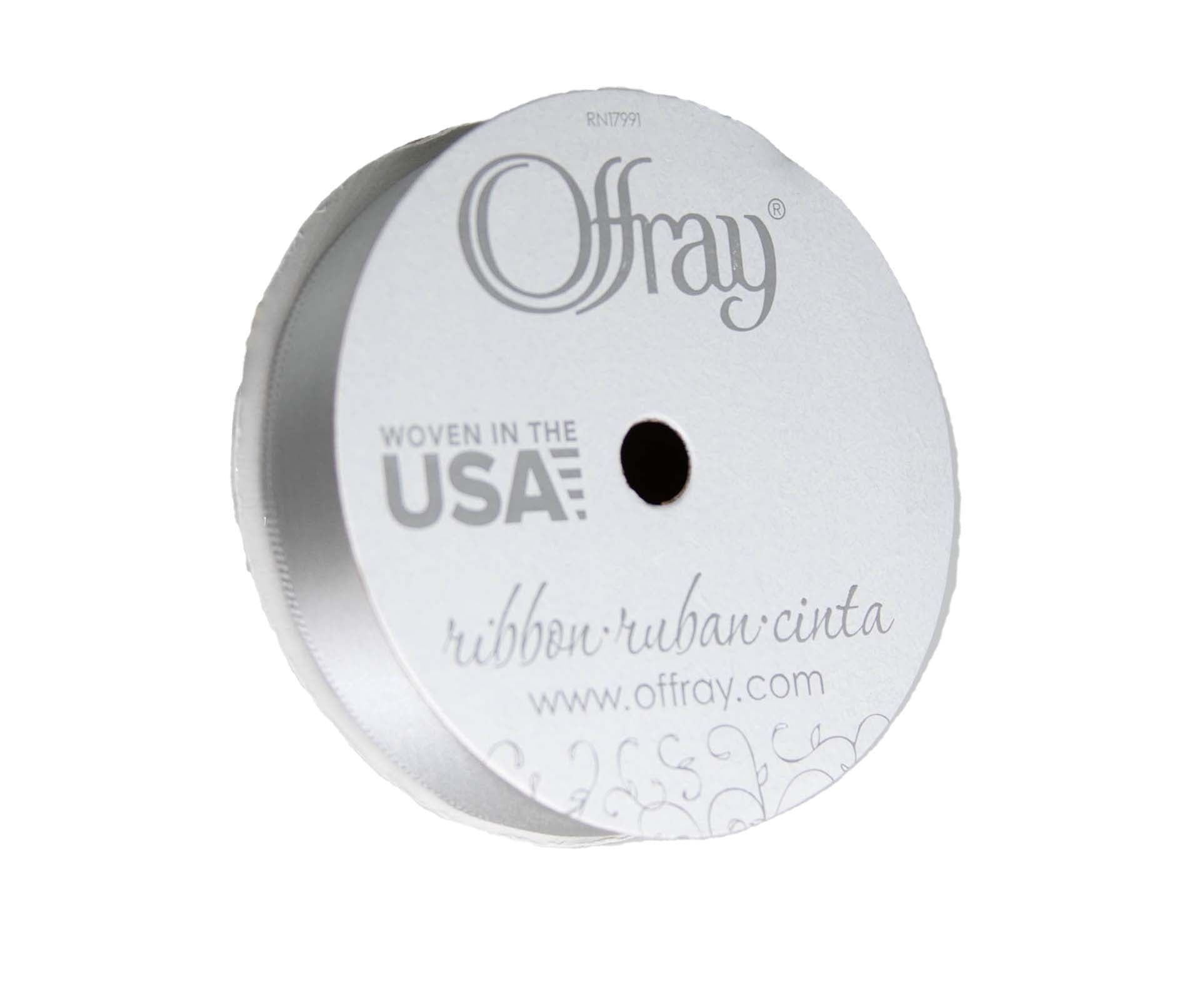 (3 pack) Offray Ribbon, Forest Green 5/8 inch Single Face Satin Polyester Ribbon, 18 feet