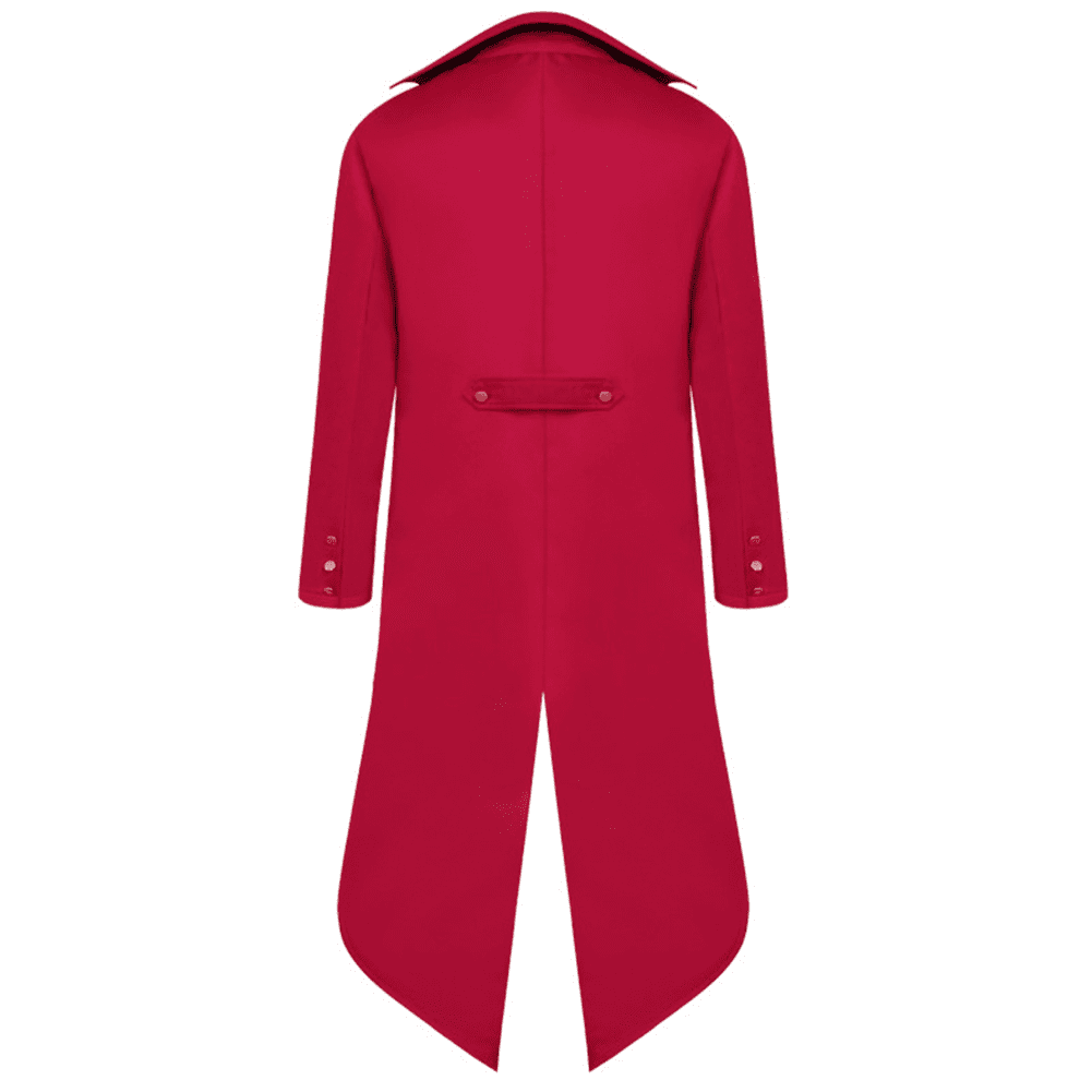 IBTOM CASTLE Men's Steampunk Vintage Tailcoat Jacket Gothic Medieval Victorian Frock Button Down Swallow Coat M Green
