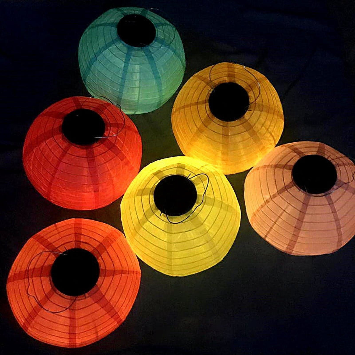 12 Inch Waterproof Solar Powered Lanterns Chinese Lantern LED Lamp Outdoor Decoration Balls Light Solar Lantern Party Decoration