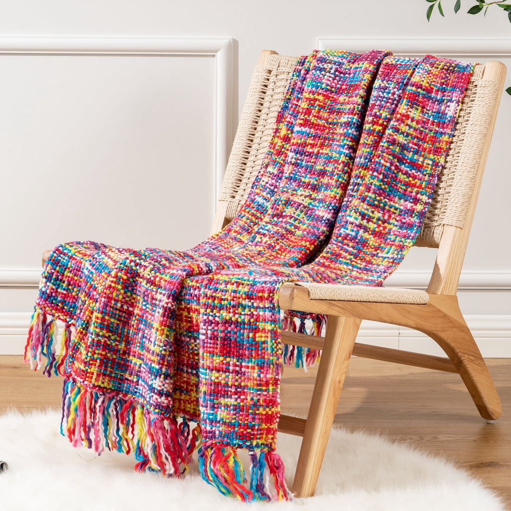 Orange Throw Blanket for Couch,Decorative Fall Blanket,Halloween Throws for Home Decor,50"x60"