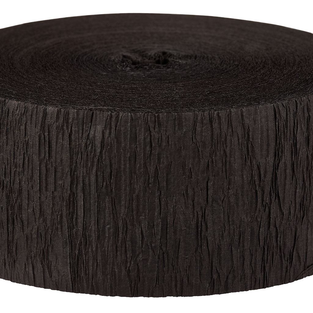 Black Paper Party Streamer, 150', by Way To Celebrate