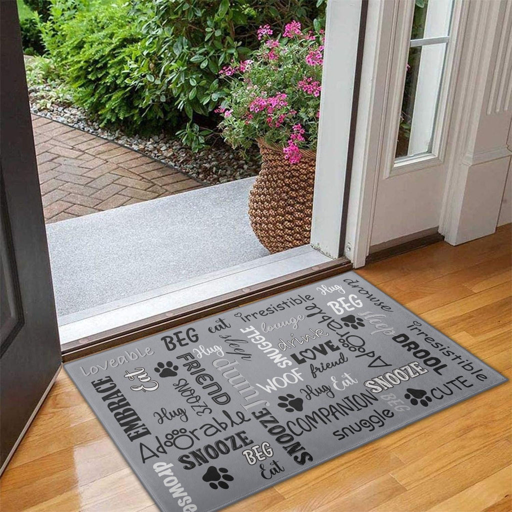 Brown Vintage Tribal Western Non Slip Washable Door Mat Funny Doormat Outdoor Inside Floor Rugs Crystal Velvet 30x17 Inches