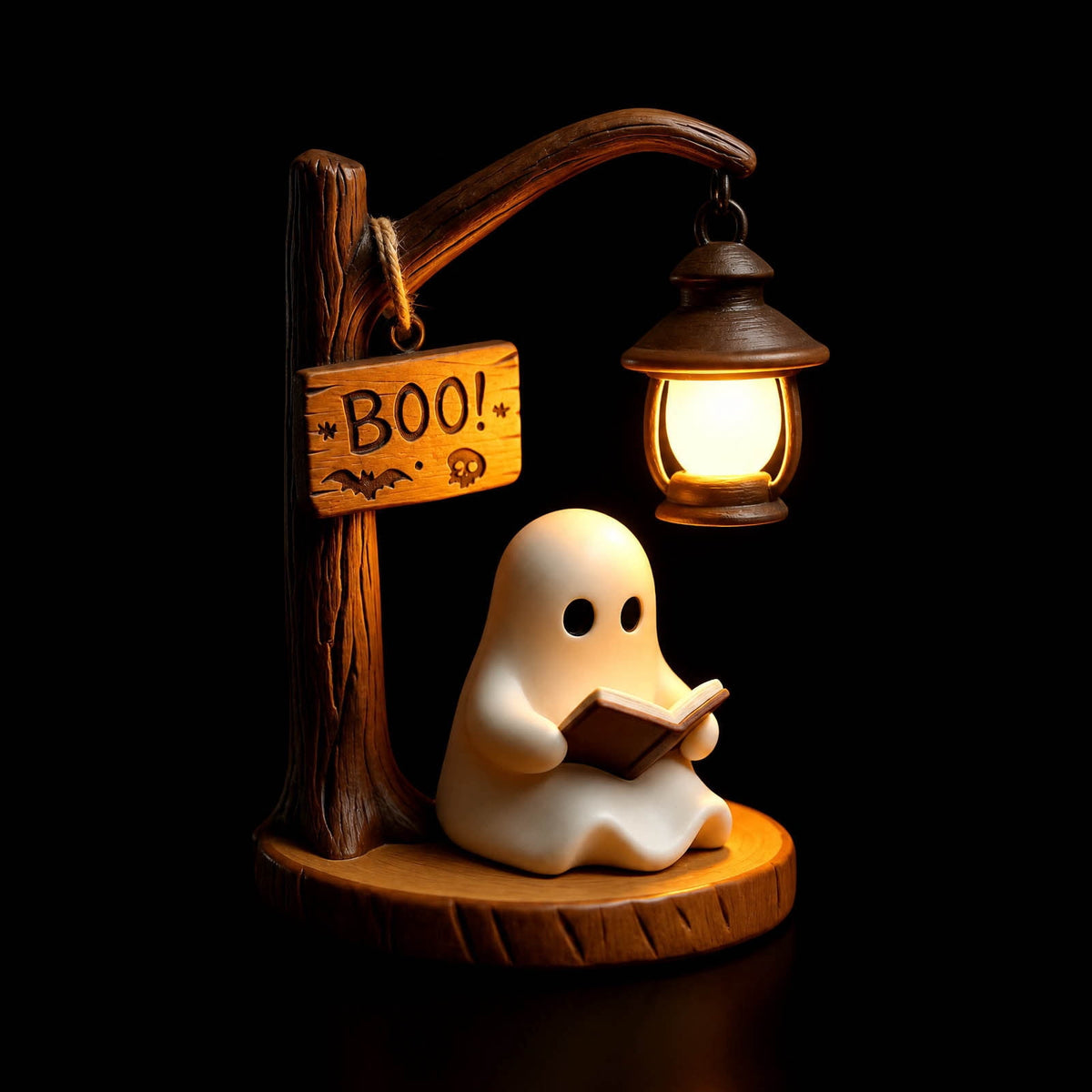 Ghost Night Light Halloween Decorations Bedside Night Light with Tap Control, Dimmable Nursery Decor Lamp, Fun Ghost Gift for K*ids, Halloween Room Decor, Ghost Lamp