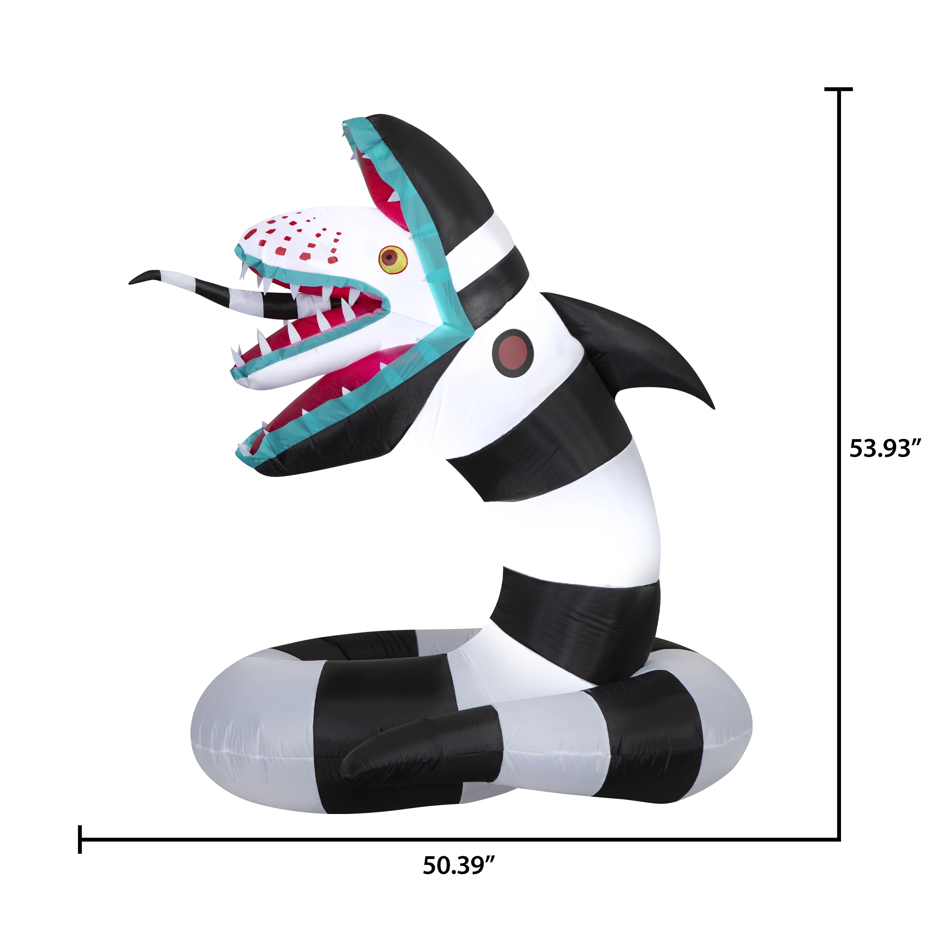 Airblown Halloween Light Beetle Juice Sandworm Medium Warner Bros. 4.5 ft Inflatable