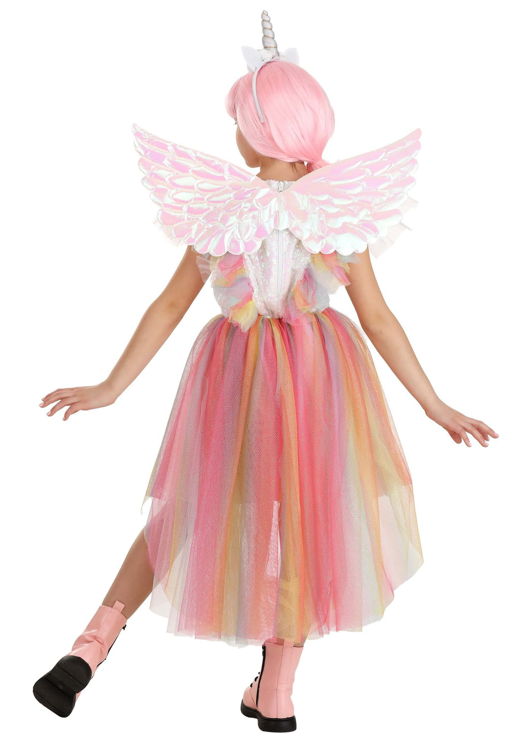 Girl's Deluxe Winged Unicorn Costume