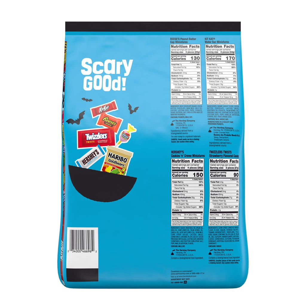 Hershey Assorted, Halloween Candy Bulk Bag, 80.41 oz (270 Pieces)