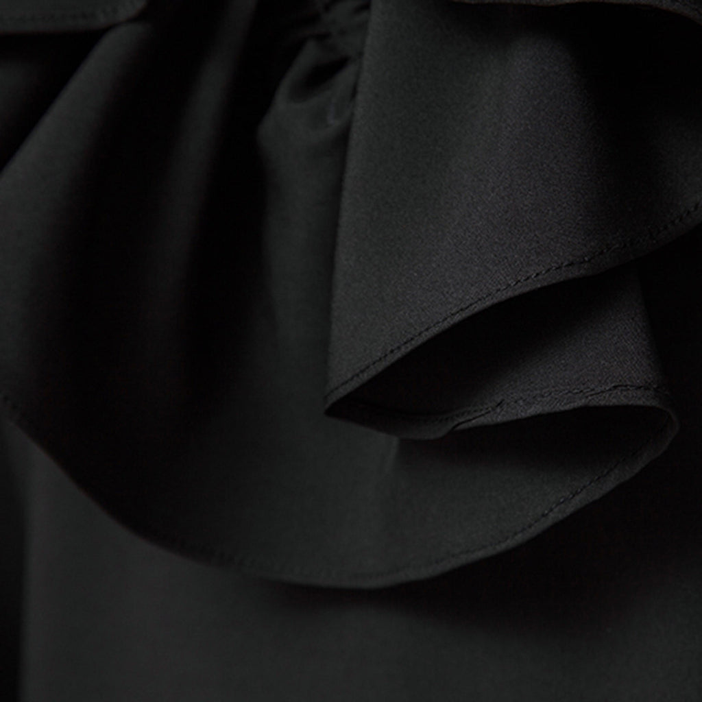 Men LYXSSBYX Mens Shirts Long Sleeve Pullover Stand Collar Ruffled Renaissance Shirt Steampunk Trumpet Sleeve Top