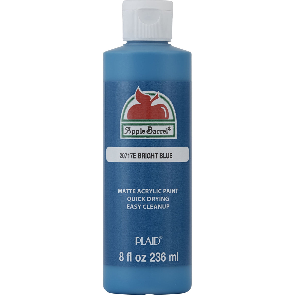 Apple Barrel Acrylic Craft Paint, Matte Finish, White, 8 fl oz