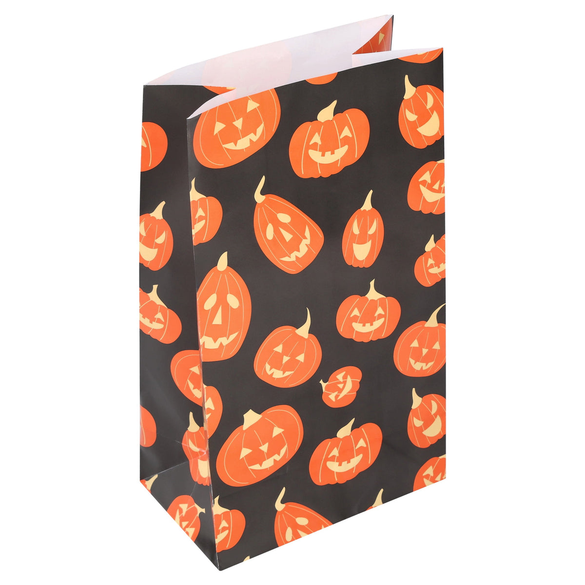 Pumpkin Paper Treat Bag, Multicolor, 6" x 3.5" x 10.5", Halloween by Way To Celebrate