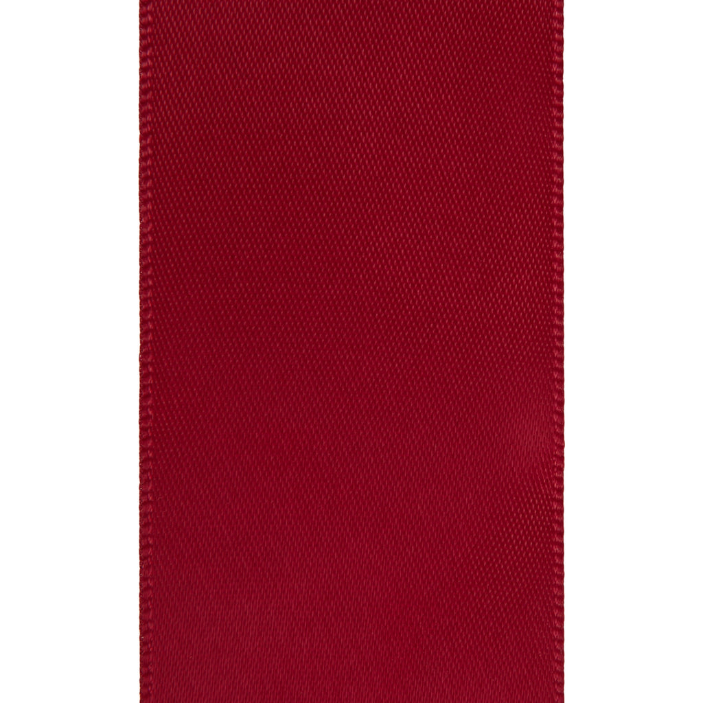 (2 pack) Offray Ribbon, Red 1 1/2 inch Double Face Satin Polyester Ribbon, 12 feet